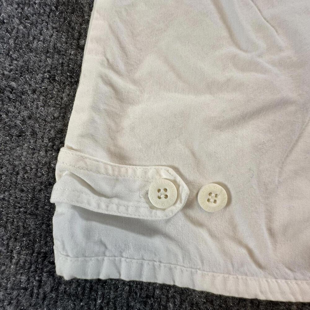 Bill Blass Men's Zip Hoodie Jacket L White Cotton Lightweight Streetwear Q-1 - Picture 5 of 14